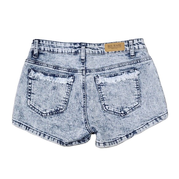 Iris Aztec Southwest Style Blue Denim Shorts Small - Picture 2 of 8